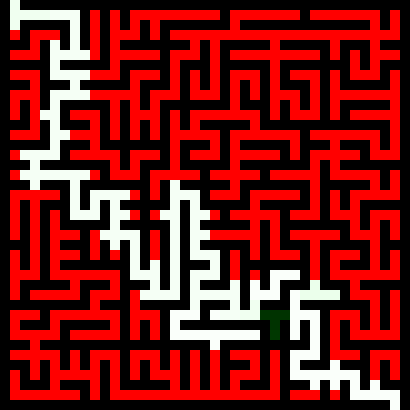MazeRunner exploration of the Fuzzle maze